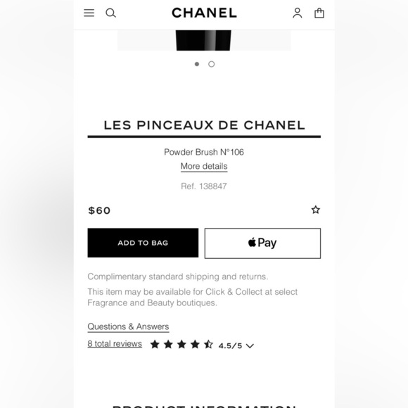 CHANEL Black Powder Brush - Picture 3 of 3